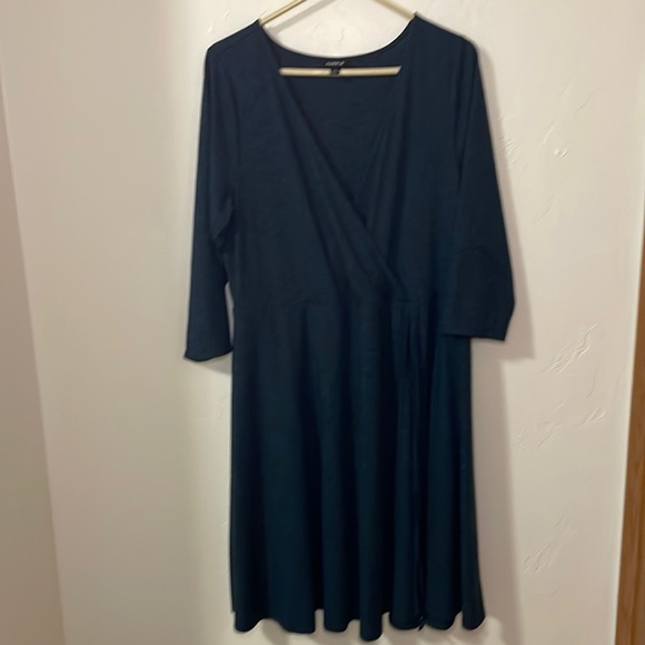 torrid Dresses & Skirts - Torrid navy faux wrap dress size 2